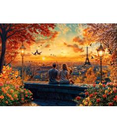 Puzzle Educa Amoureux À Paris 1500 pièces