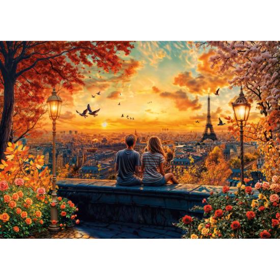 Puzzle Educa Amoureux À Paris 1500 pièces