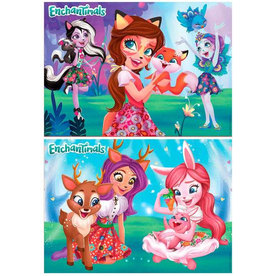 Puzzle Educa Enchantimals 2 x 48 pièces
