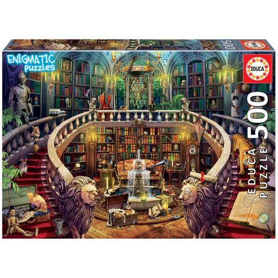 Puzzle Educa Bibliothèque énigmatique de 500 pièces