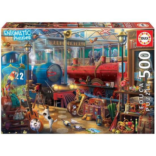 Puzzle Educa Gare énigmatique 500 pièces