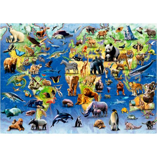 Puzzle Educa Les Espèces Menacées 500 pièces