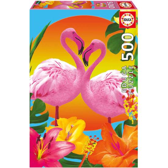 Puzzle Educa Flamants Roses 500 Pièces