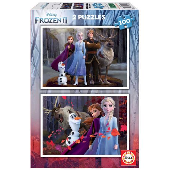 Puzzle Educa Frozen 2 de 2 x 100 pièces