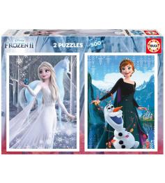 Puzzle Educa Frozen 2 de 2 x 500 pièces