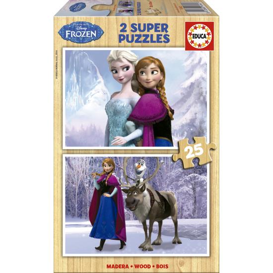 Puzzle Educa La Reine des neiges 2 x 25 pièces