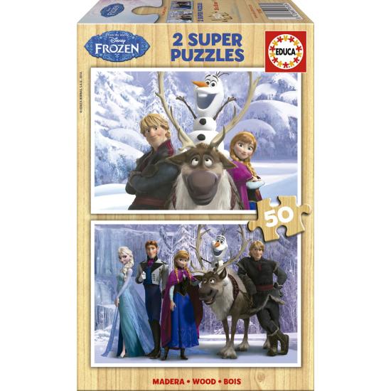 Puzzle Educa La Reine des neiges 2 x 50 pièces