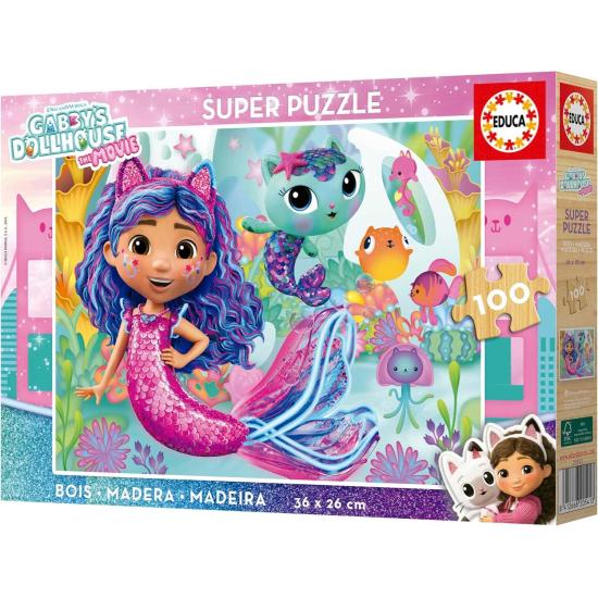 Puzzle Educa Gabby's Dollhouse 100 pièces Bois