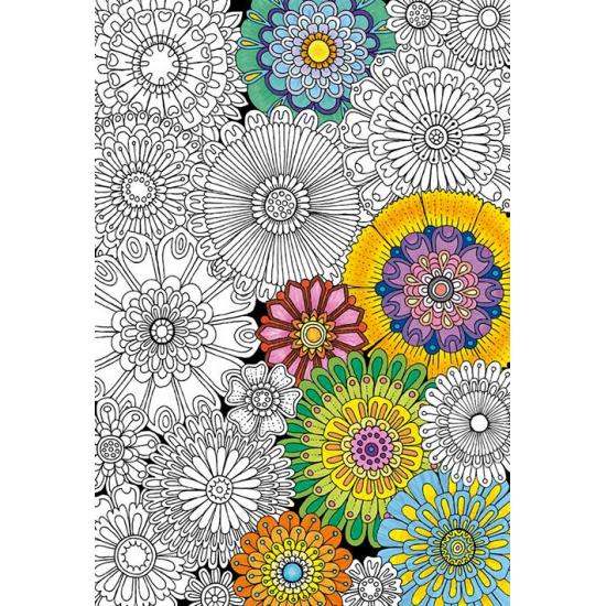 Educa Grand puzzle Color Me de belles fleurs 300 pièces