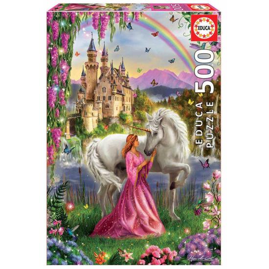 Puzzle Educa Fée et Licorne 500 pièces