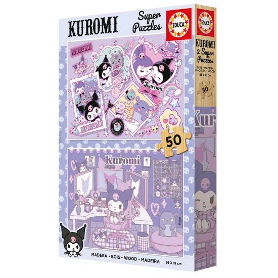 Puzzle Educa Hello Kitty Kuromi 2 x 50 mcx Bois