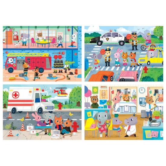 Puzzle Educa Heroes in Action Multi Progressif 20+40+60+80 pcs