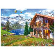 Puzzle Educa Maison dans les Alpes 4000 pièces