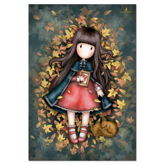 Puzzle Educa Gorjuss, Feuilles d'automne 1000 pièces