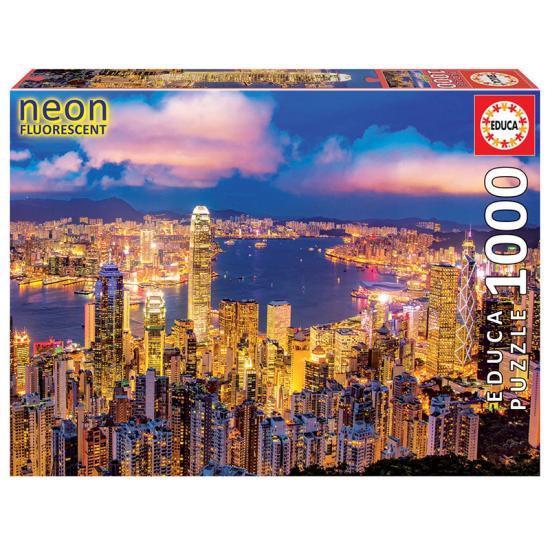 Puzzle 1000 pièces effet néon Educa Hong Kong