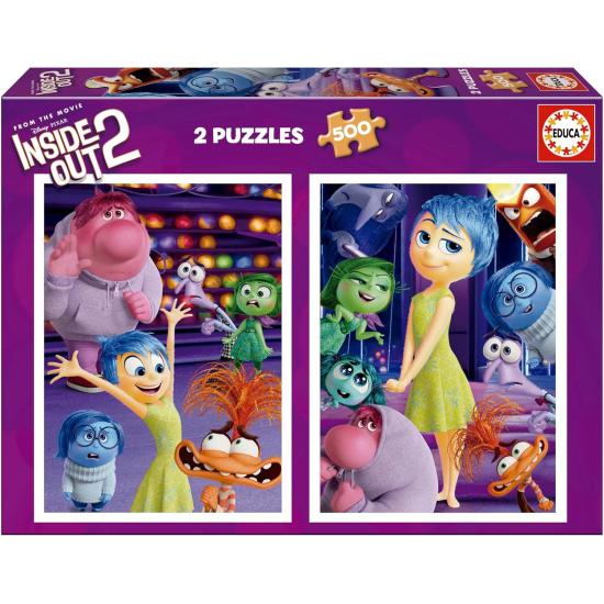 Puzzle Educa Inside Out 2 de 2 x 500 pièces Puzzle Educa Inside Out 2 de 2 x 500 pièces