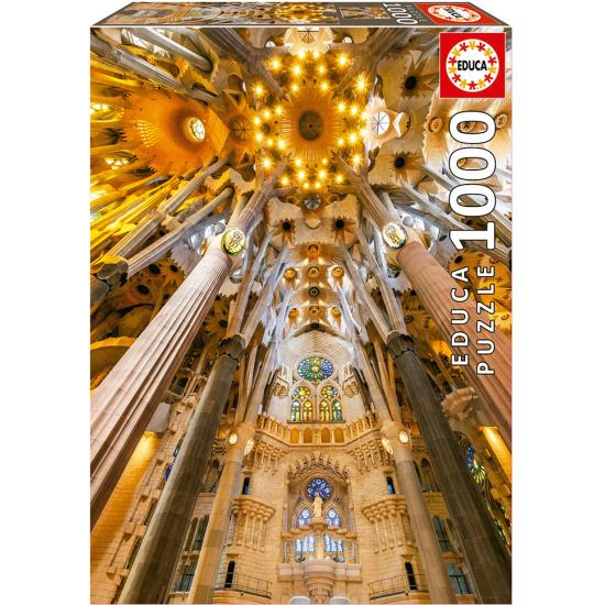 Puzzle Educa Intérieur de la Sagrada Familia 1000 pièces