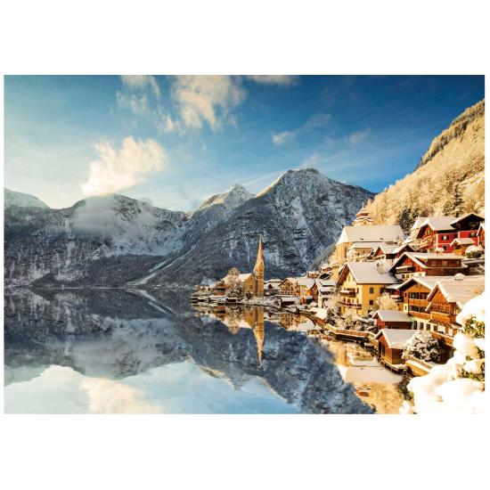 Puzzle Educa Hiver à Hallstatt, 1500 pièces
