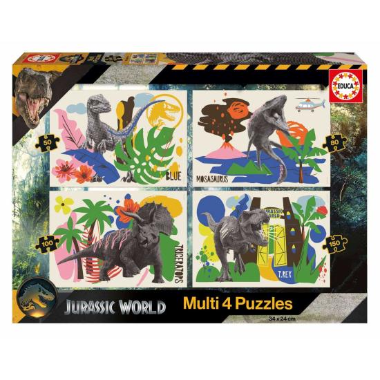 Puzzle Educa Jurassic World Multi Progressif 50+80+100+150P