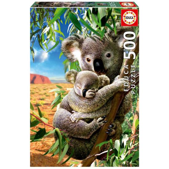 Puzzle Educa Koala avec son petit 500 pièces