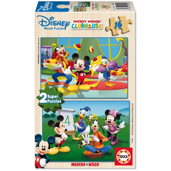 Puzzle Educa Mickey Mouse House 2 x 16 pièces