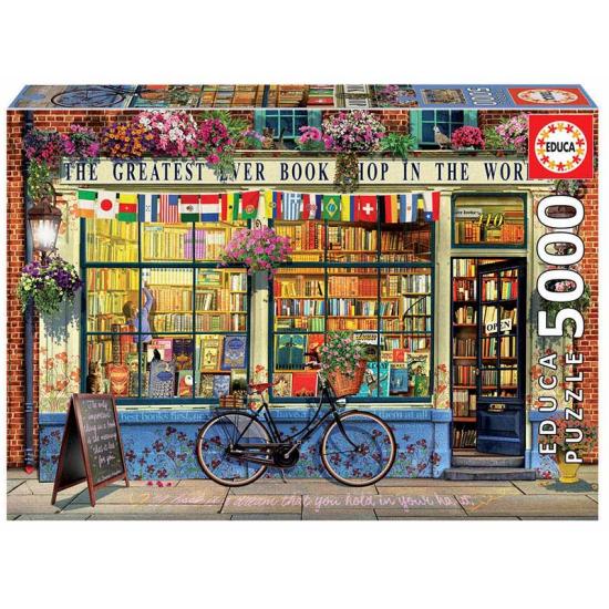 Puzzle Educa La Meilleure Librairie du Monde de 5000 Pièces