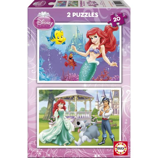 Puzzle Educa La Petite Sirène 2 x 20 pièces