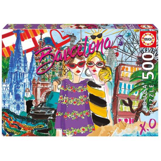 Puzzle Educa Emmène-moi à Barcelone 500 pièces