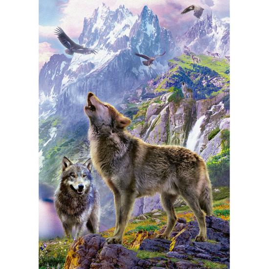 Puzzle Educa Loups sur les rochers 500 pièces