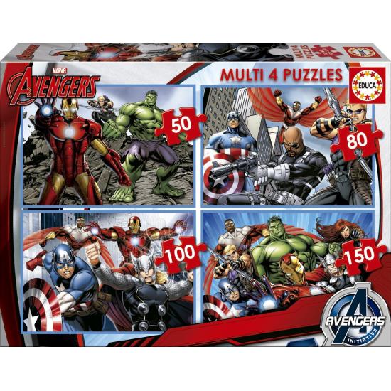 Puzzle Educa The Avengers Multi Progressif 50+80+100+150