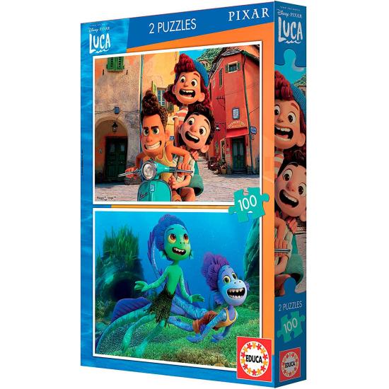 Puzzle Educa Luca Disney 2 x 100 pièces Puzzle Educa Luca Disney 2 x 100 pièces