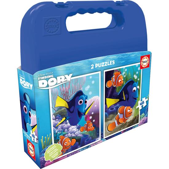 Educa Valise Le Monde de Dory Puzzle Mulit 2 x 48 pièces