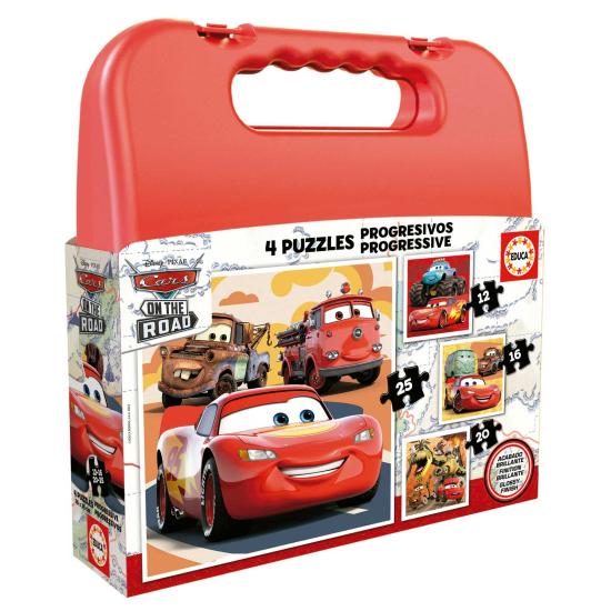Puzzle Educa Progressive Valise Voitures
