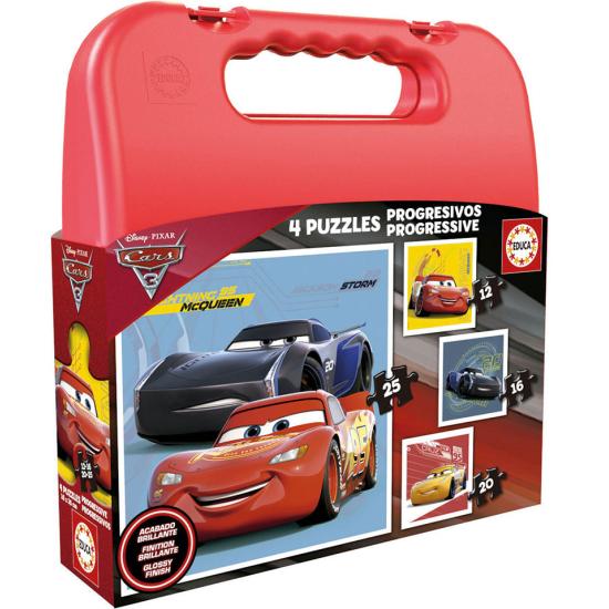 Puzzle Educa Progressive Valise Cars 3