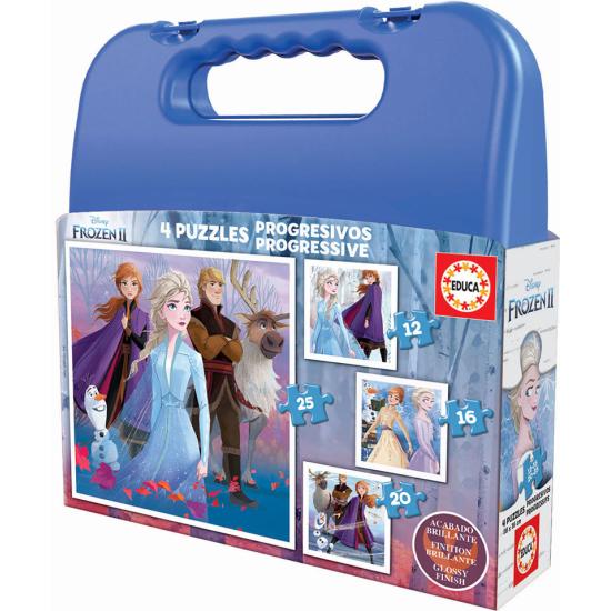 Puzzle Educa Progressive Valise La Reine des neiges 2