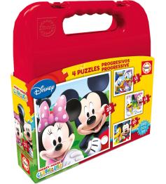 Puzzle Educa Progressive Valise Mickey Mouse