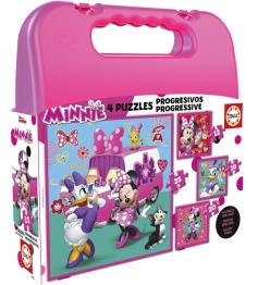 Puzzle Educa Progressive Valise Minnie Happy Helpers