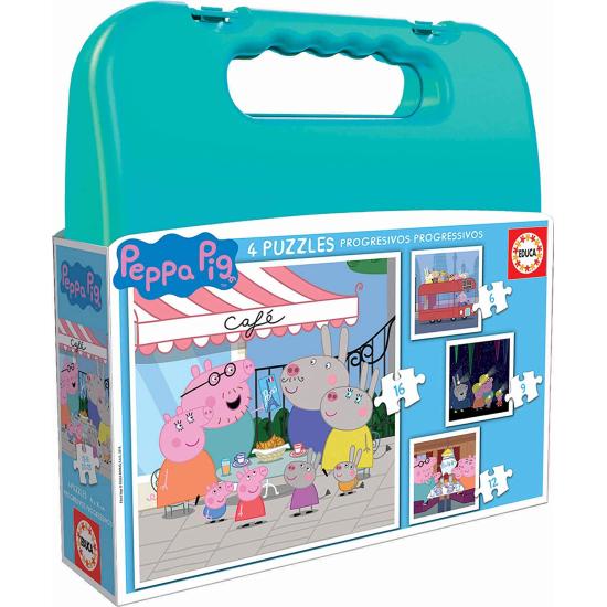 Puzzle Educa Progressive Valise Peppa Pig