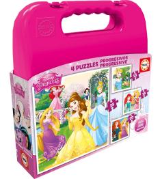 Puzzle Educa Progressive Valise Princesses Disney