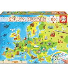 Educa Puzzle Carte de l'Europe 150 pièces