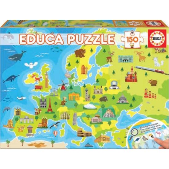 Educa Puzzle Carte de l'Europe 150 pièces