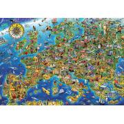 Educa Puzzle Carte de l'Europe 500 pièces