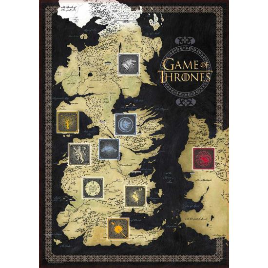 Puzzle Educa Carte de Game of Thrones 1000 pièces