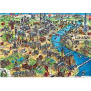 Educa Puzzle Carte de Londres 500 pièces