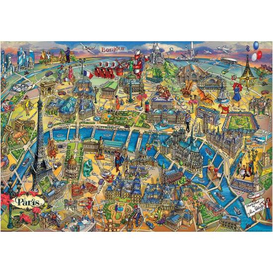 Educa Puzzle Plan de Paris 500 pièces