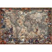 Educa Puzzle Carte des pirates 2000 pièces