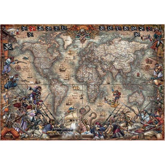 Educa Puzzle Carte des pirates 2000 pièces