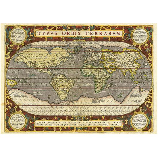Puzzle carte du vieux monde Educa 2000 pièces