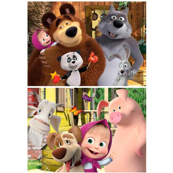 Puzzle Educa Macha et Michka 2 x 48 pièces