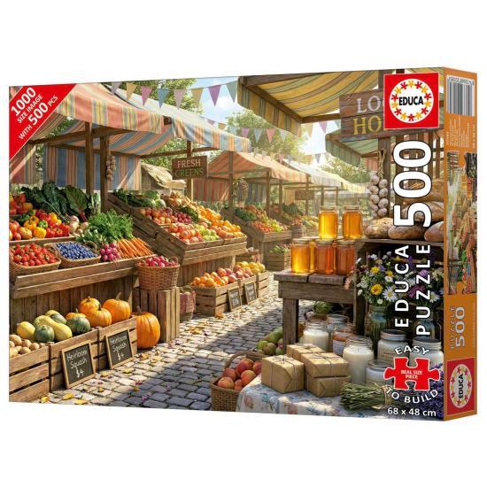 Puzzle Educa Marché Ensoleillé XXL 500 pièces